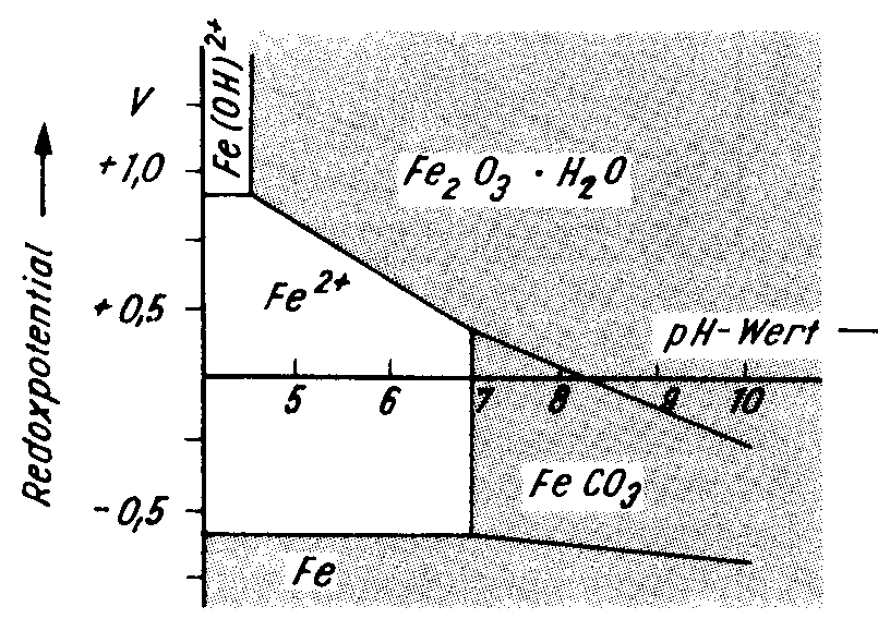 Redoxpotential für Eisen